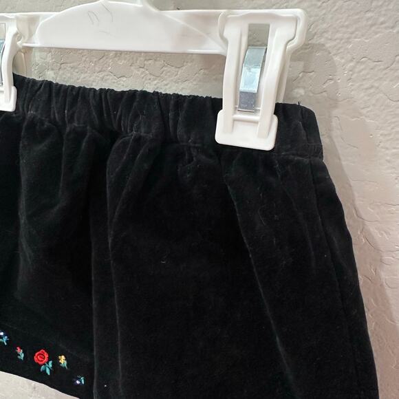 NWT Hanna Andersson Black Sno Happy Velveteen Skirt - Picture 2 of 7